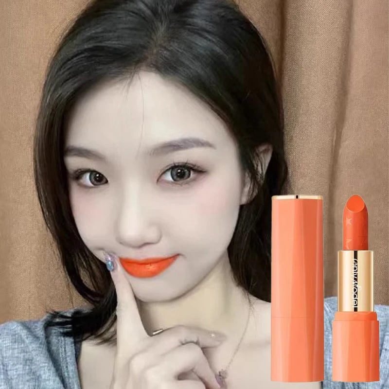 Orange Matte Lipstick – Silky Smooth & Long-Lasting