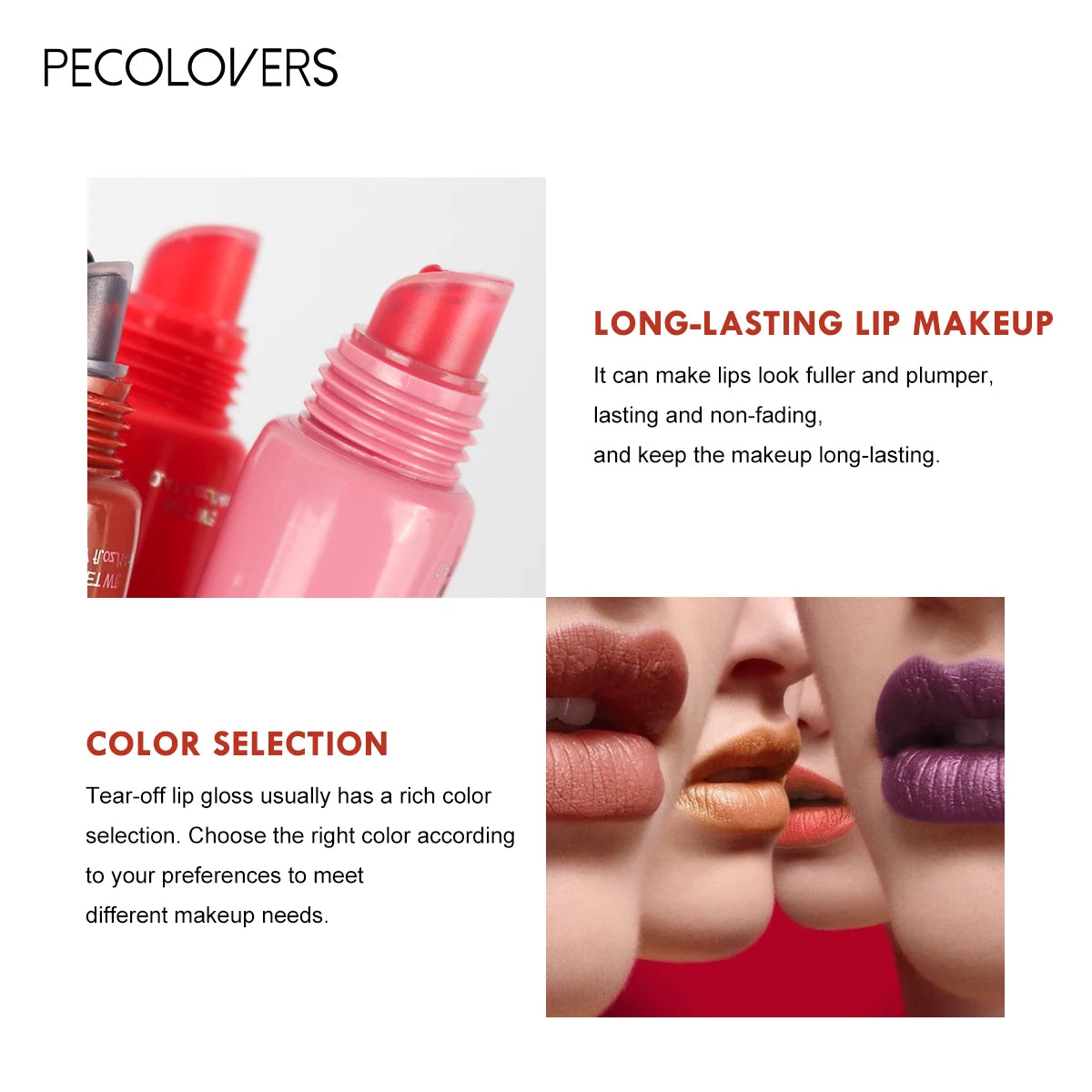 Peel-Off Multi-Color Lip Gloss – Waterproof & Long-Lasting Matte
