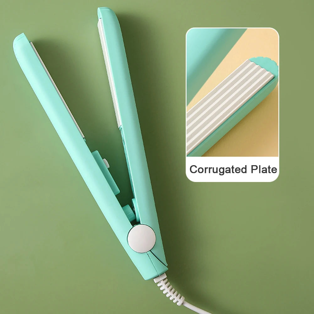 Mini Hair Curler – Electric Flat Iron & Crimper for All Hair