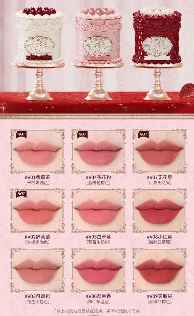 Flowerknows Strawberry Cupid Lipstick – Matte Velvet Lip Gloss