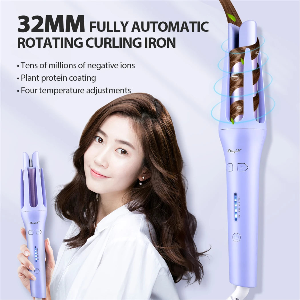 CkeyiN Automatic Curling Iron – Perfect Curls in Minutes
