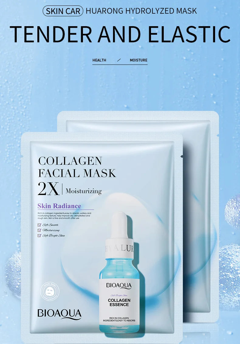 BIOAQUA Centella Collagen and Vitamin C Facial Masks with 20 units