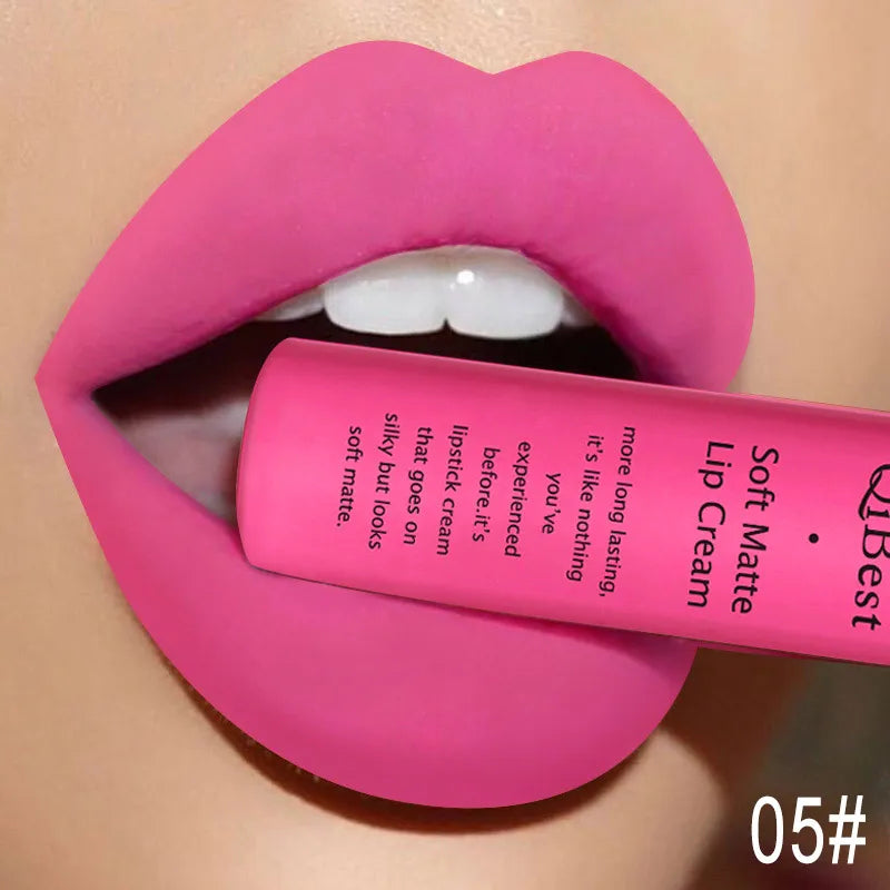 Hot Velvet Matte Nude Lip Gloss – Long-Lasting & Waterproof