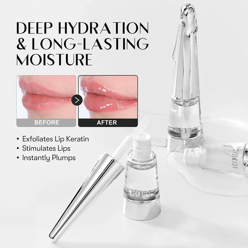 Korean Lip Plumper Oil – Hydrating High-Shine Lip Gloss