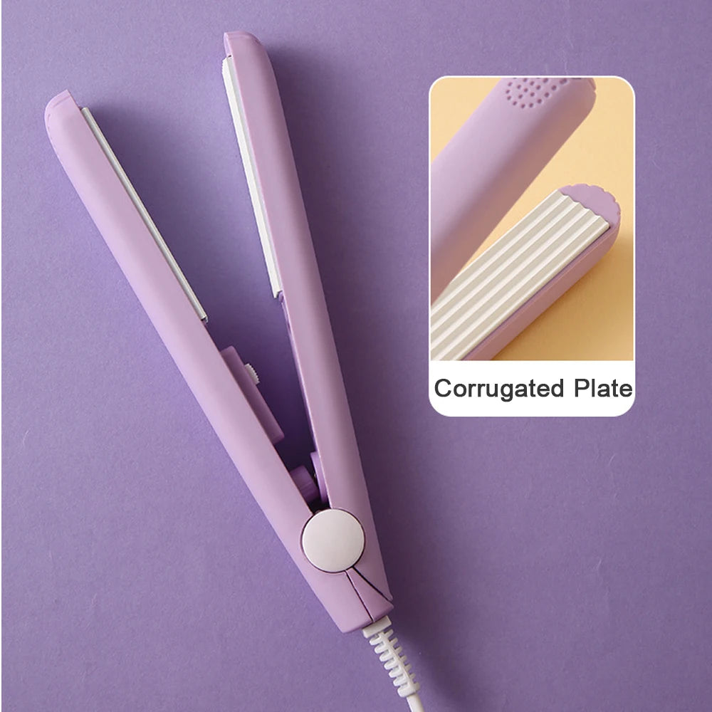 Mini Hair Curler – Electric Flat Iron & Crimper for All Hair