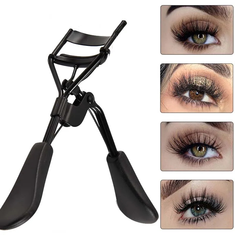 Eyelash Curler Tweezers Curved Handle Long Lasting