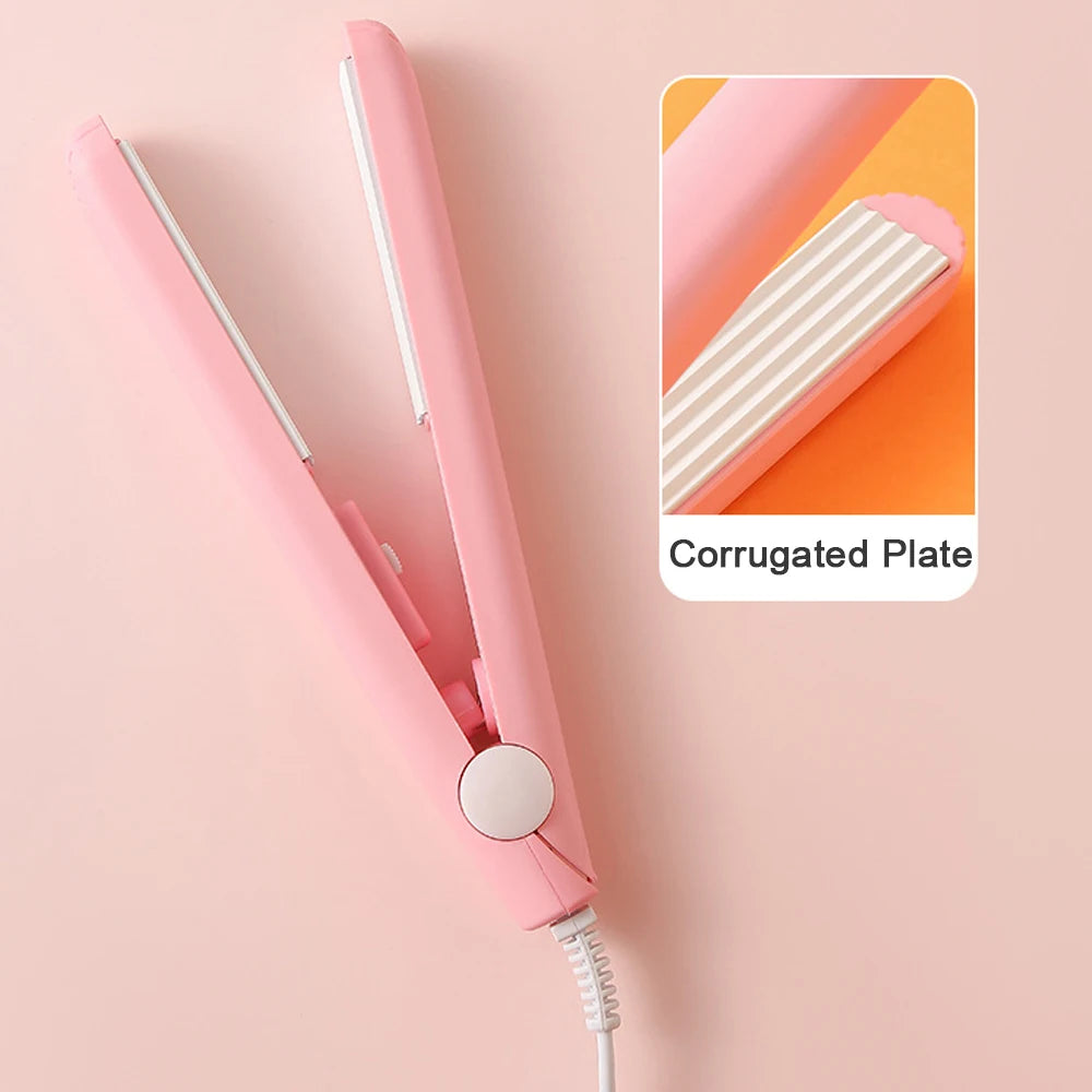 Mini Hair Curler – Electric Flat Iron & Crimper for All Hair
