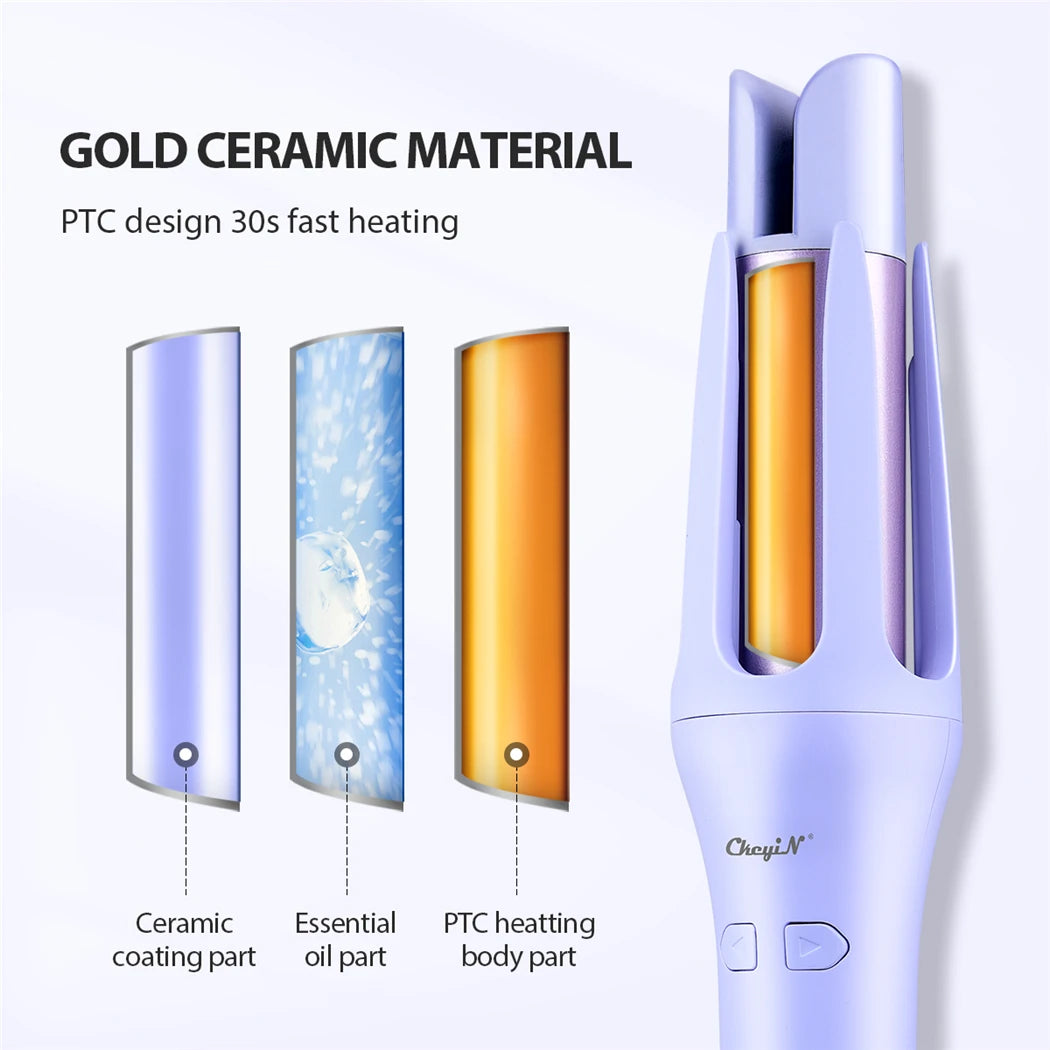 CkeyiN Automatic Curling Iron – Perfect Curls in Minutes