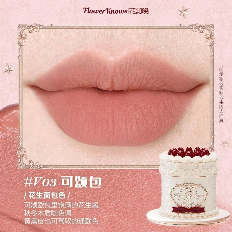 Flowerknows Strawberry Cupid Lipstick – Matte Velvet Lip Gloss