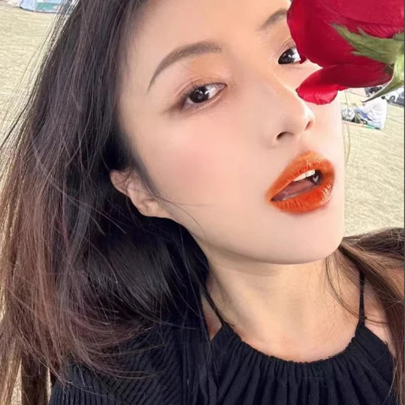 Orange Matte Lipstick – Silky Smooth & Long-Lasting