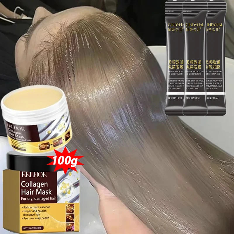 Collagen Keratin Hair Mask Repair Smooth Moisturize