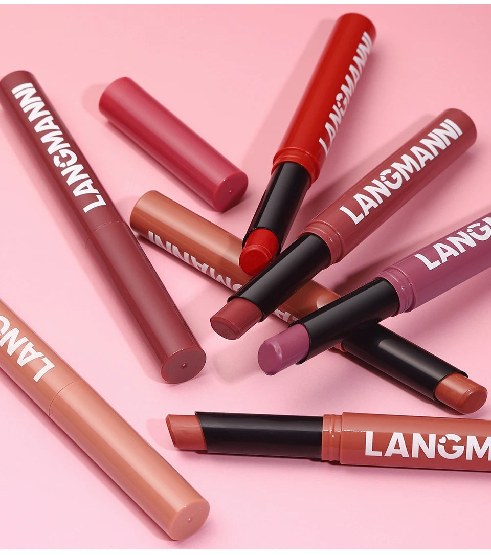 Waterproof Lip Liner and Lipstick Set
