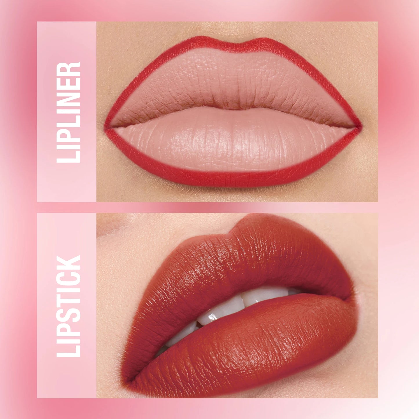 Waterproof Lip Liner and Lipstick Set