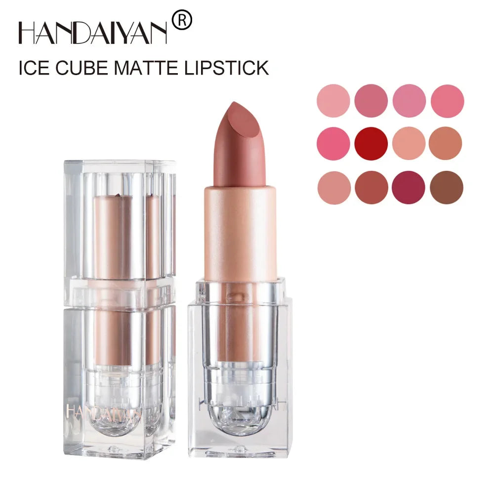 HANDAIYAN Matte Nude Lipstick – Velvet, Long-Lasting & Waterproof