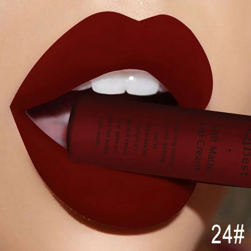 Hot Velvet Matte Nude Lip Gloss – Long-Lasting & Waterproof