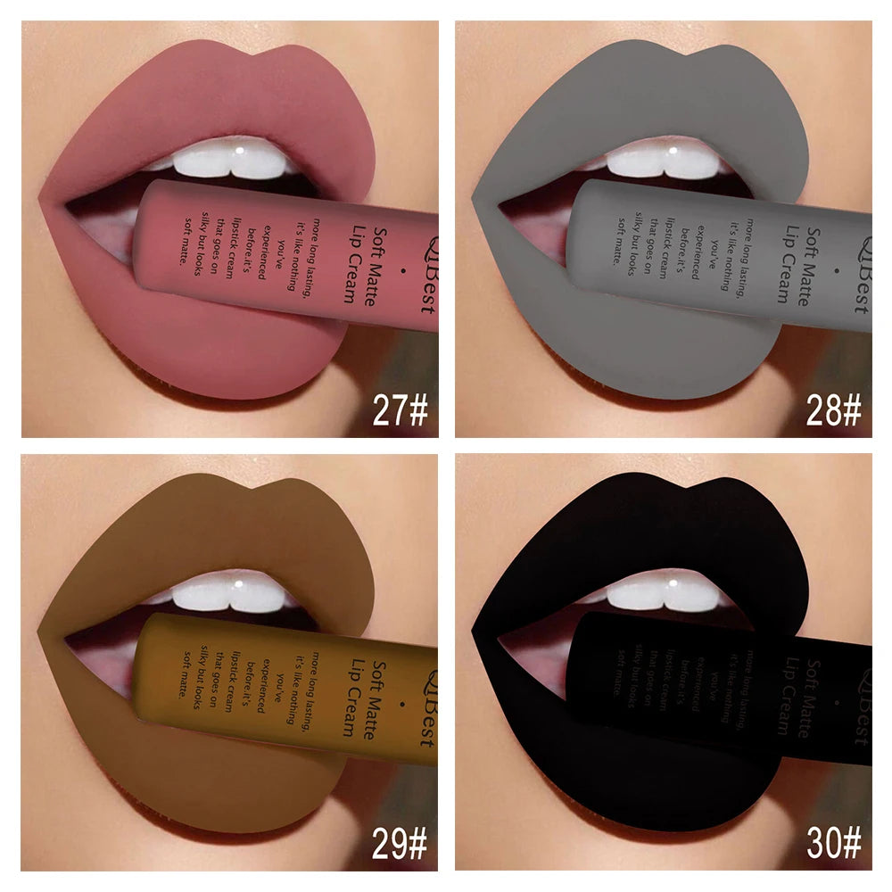 Hot Velvet Matte Nude Lip Gloss – Long-Lasting & Waterproof