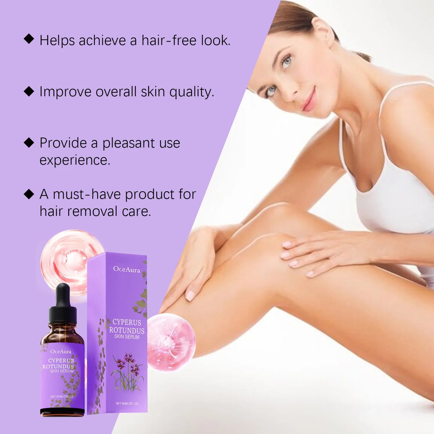 OceAura Cyperus Rotundus Hair Removal Oil