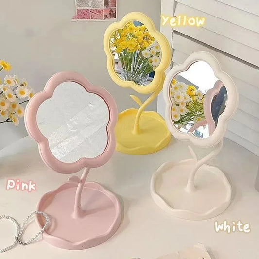 Mirror Desktop Flower Creative Bedroom Home Decor