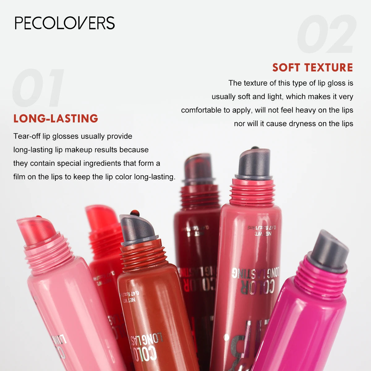 Peel-Off Multi-Color Lip Gloss – Waterproof & Long-Lasting Matte