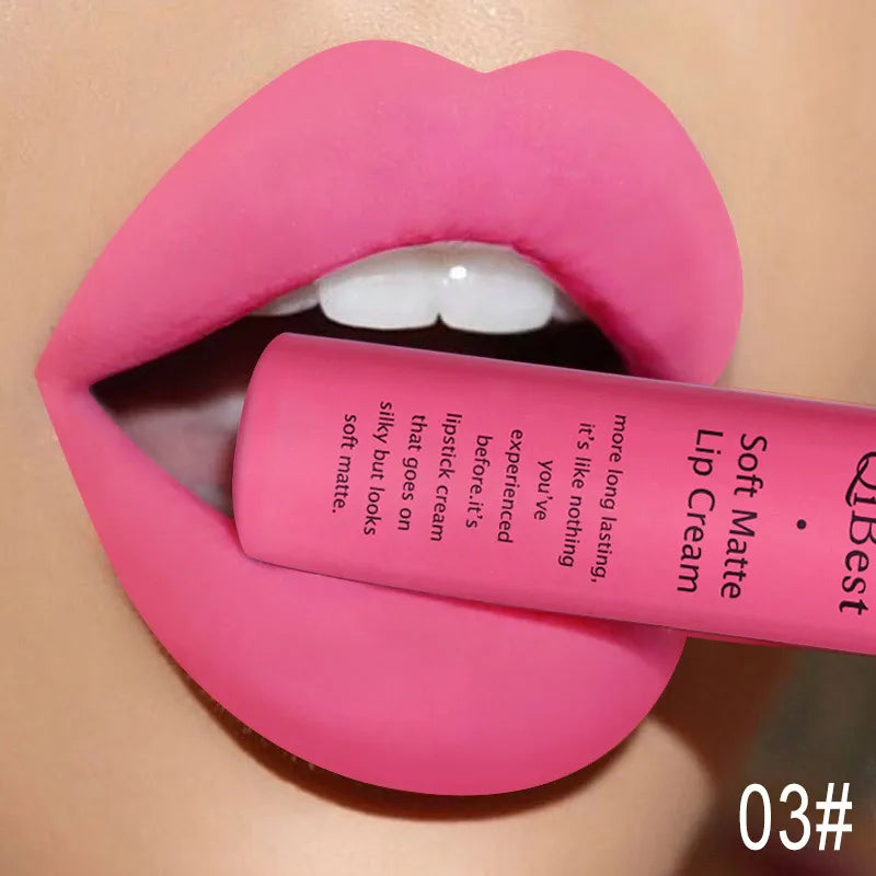 Hot Velvet Matte Nude Lip Gloss – Long-Lasting & Waterproof