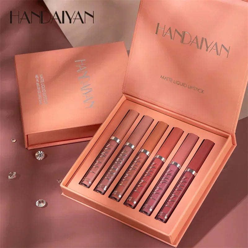 HANDAIYAN Lipstick Set – Waterproof, Long-Lasting & Matte
