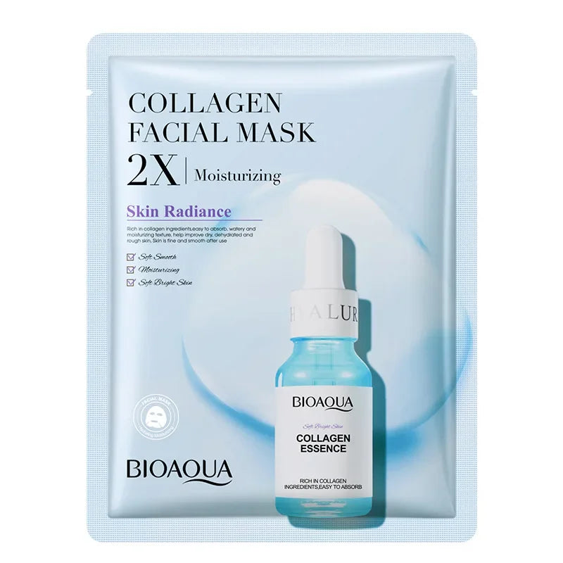 BIOAQUA Centella Collagen and Vitamin C Facial Masks with 20 units