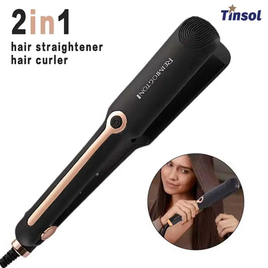 Tinsol 2-in-1 Hair Straightener Curling Iron