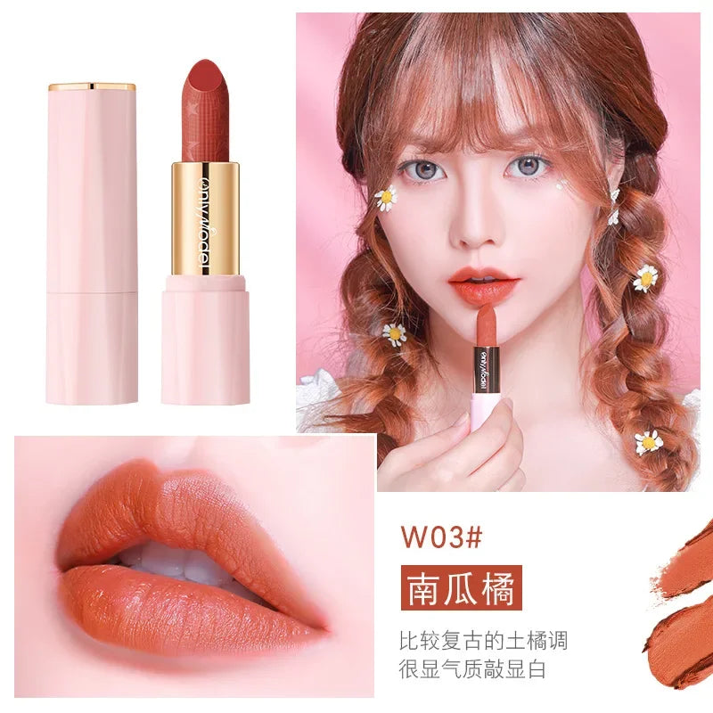 Orange Matte Lipstick – Silky Smooth & Long-Lasting