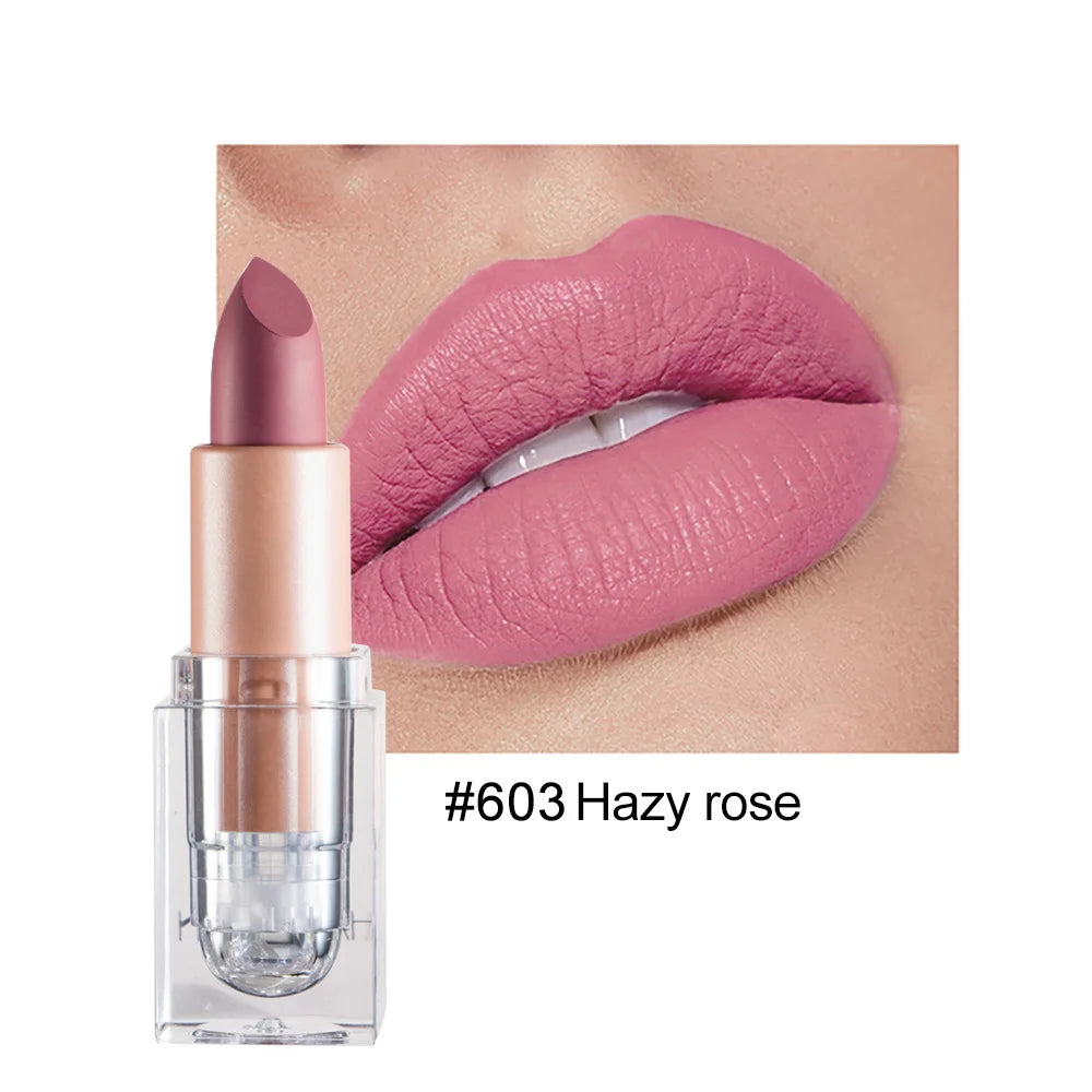 HANDAIYAN Matte Nude Lipstick – Velvet, Long-Lasting & Waterproof