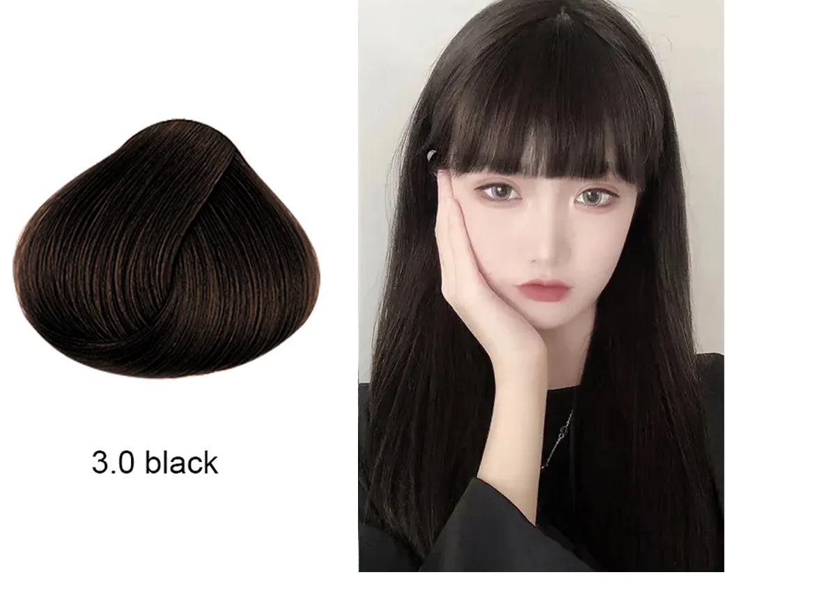 Mokeru Natural Brown Hair Color Shampoo – Long-Lasting Permanent Dye