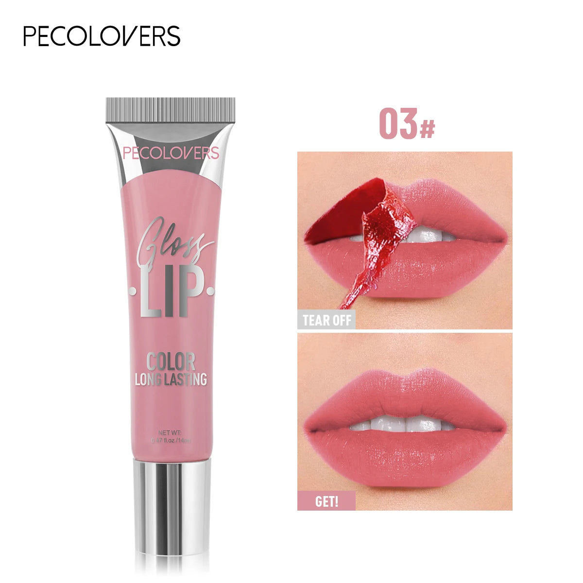Peel-Off Multi-Color Lip Gloss – Waterproof & Long-Lasting Matte