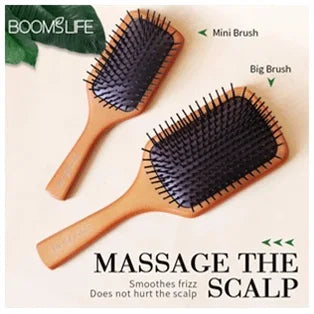 Boar bristle hairbrush