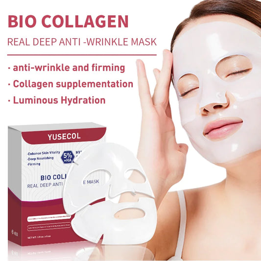 Korean Bio Collagen Face Mask Hydrating Anti Aging