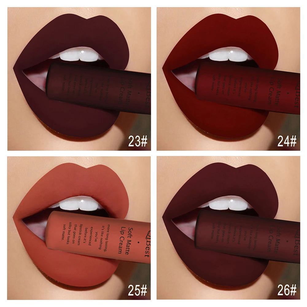 Hot Velvet Matte Nude Lip Gloss – Long-Lasting & Waterproof