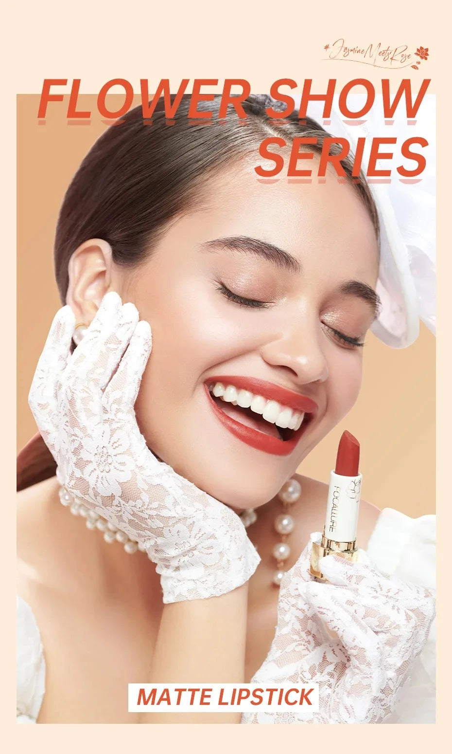 FOCALLURE 16-Color Matte Lipstick – Waterproof, High Pigment