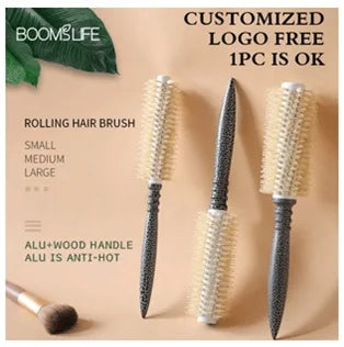 Boar bristle hairbrush