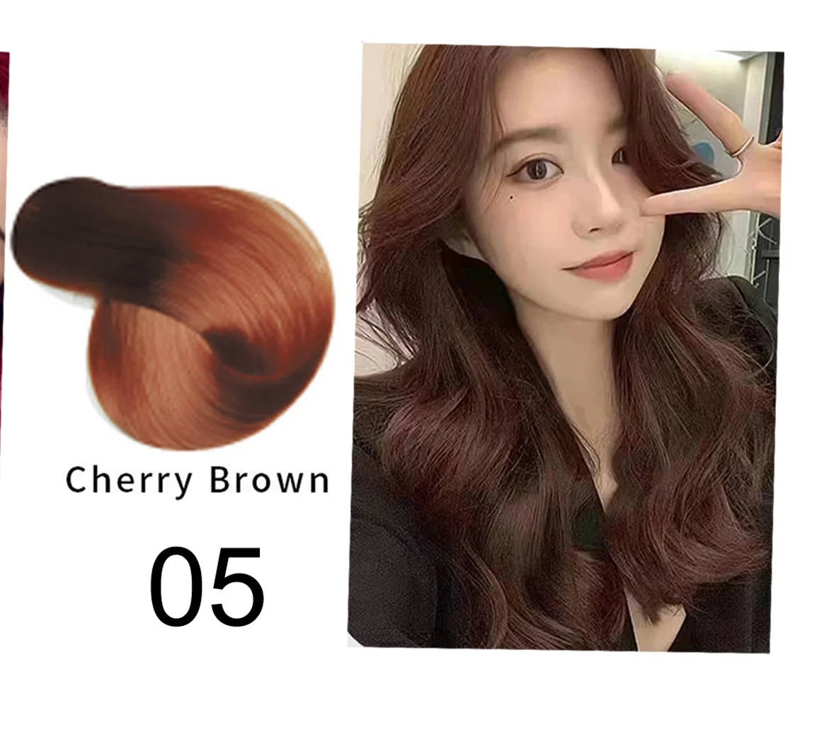 Mokeru Natural Brown Hair Color Shampoo – Long-Lasting Permanent Dye
