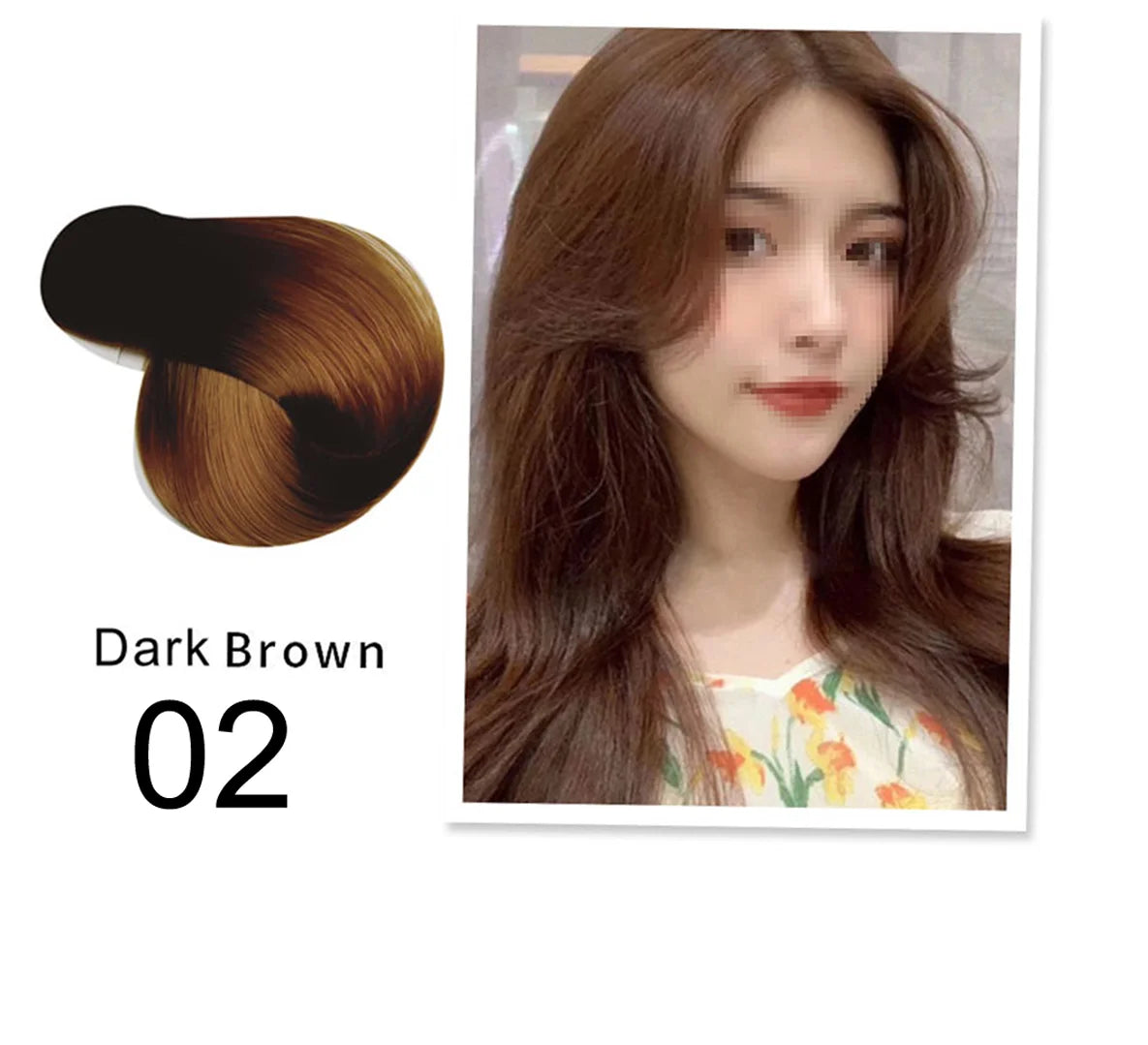 Mokeru Natural Brown Hair Color Shampoo – Long-Lasting Permanent Dye