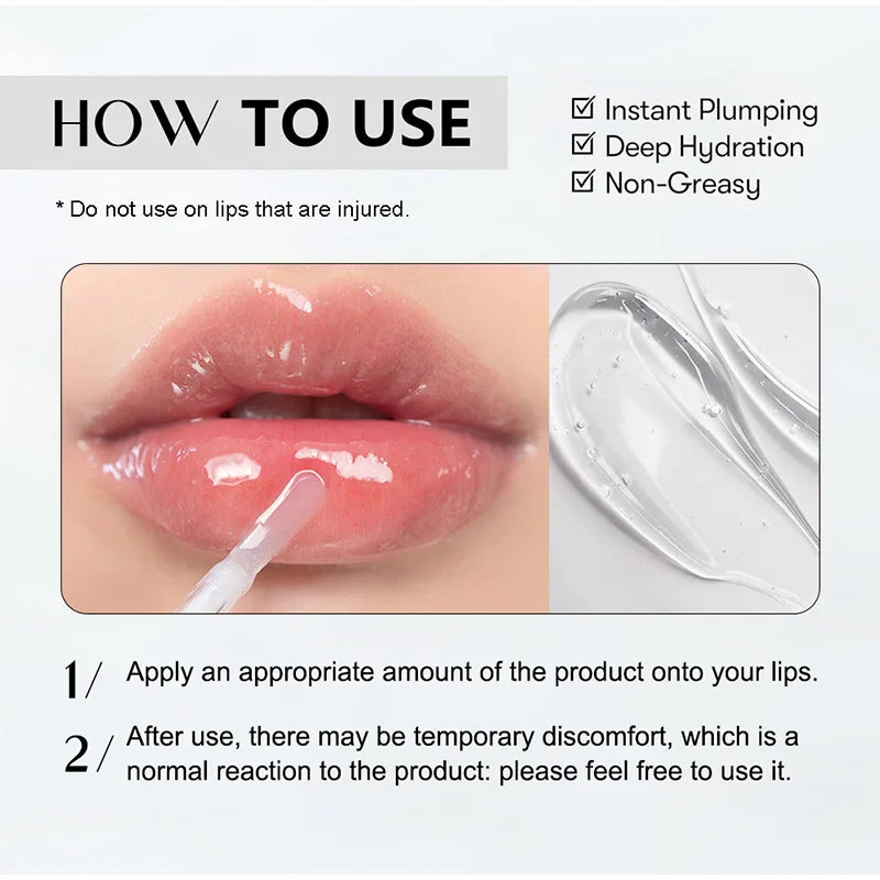 Korean Lip Plumper Oil – Hydrating High-Shine Lip Gloss