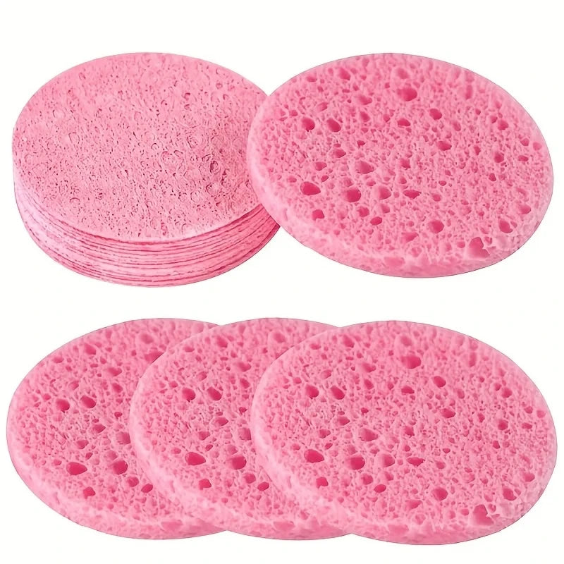 10 pieces of natural facial sponge