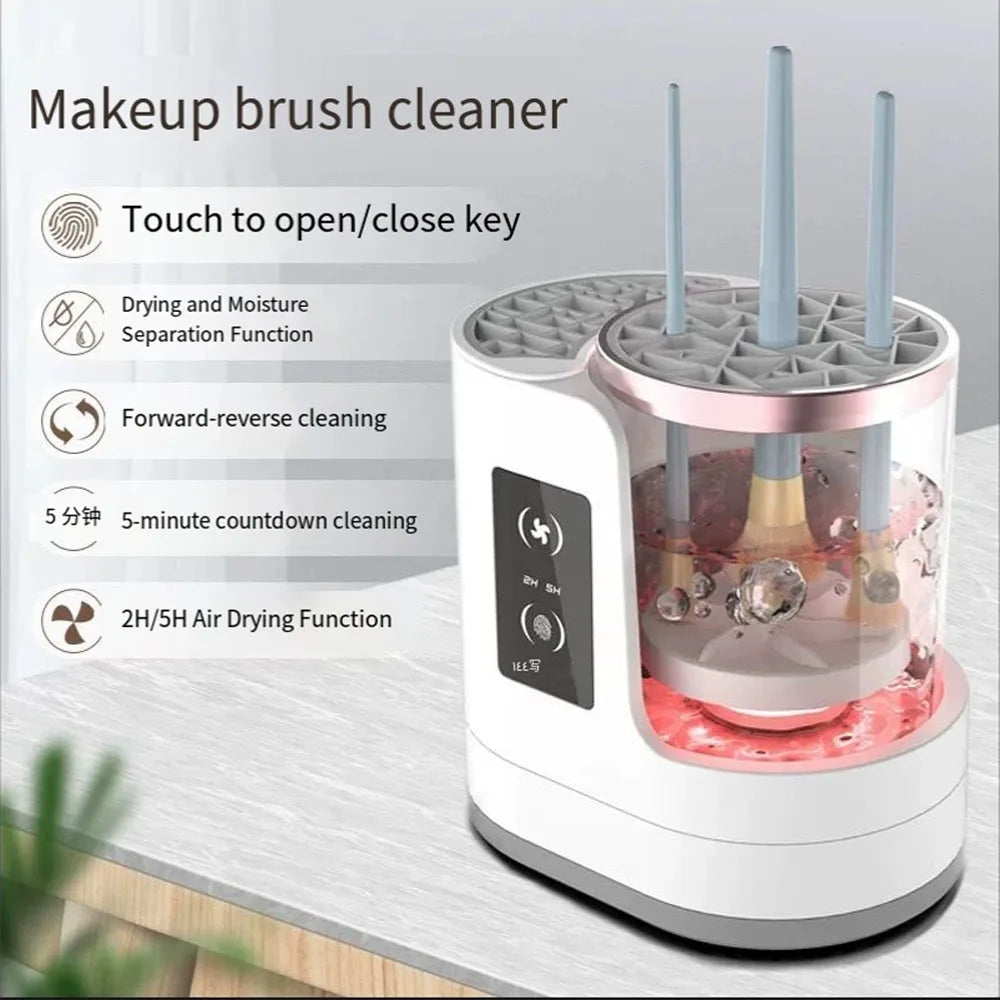 Electric Makeup Brush Cleaner – Automatic Wash & Dry