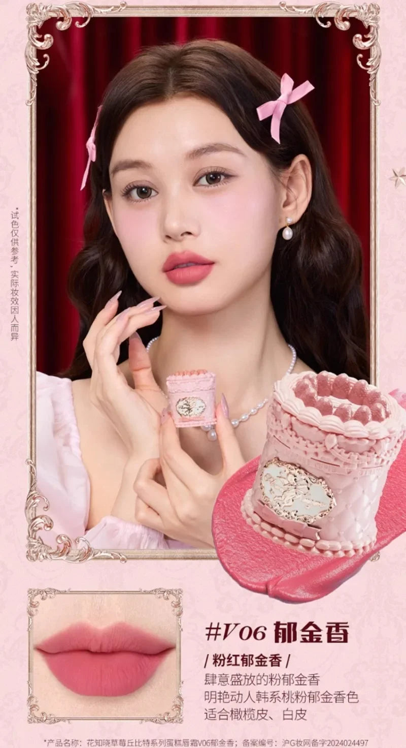 Flowerknows Strawberry Cupid Lipstick – Matte Velvet Lip Gloss