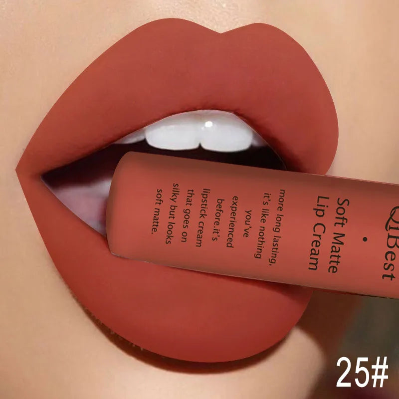 Hot Velvet Matte Nude Lip Gloss – Long-Lasting & Waterproof