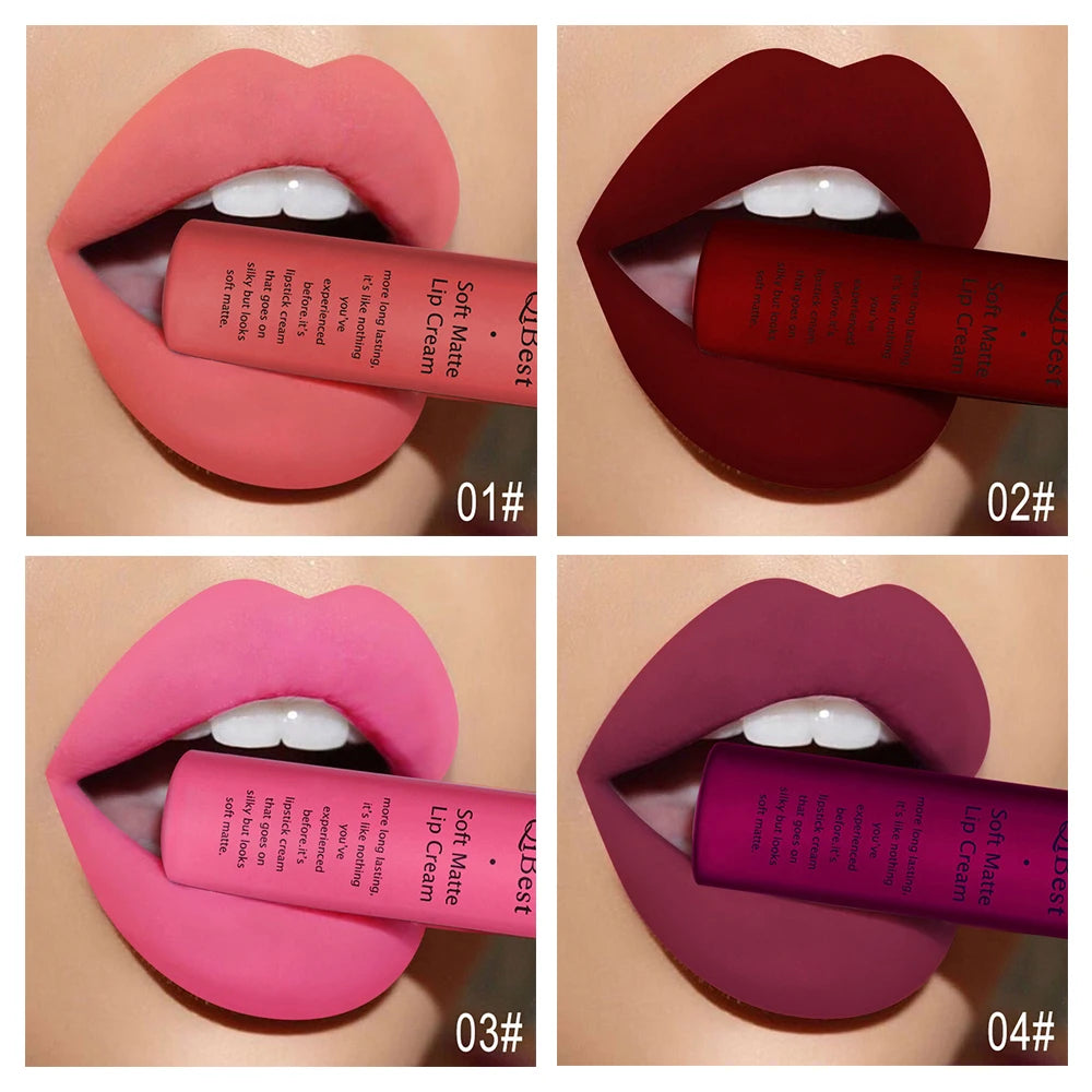 Hot Velvet Matte Nude Lip Gloss – Long-Lasting & Waterproof