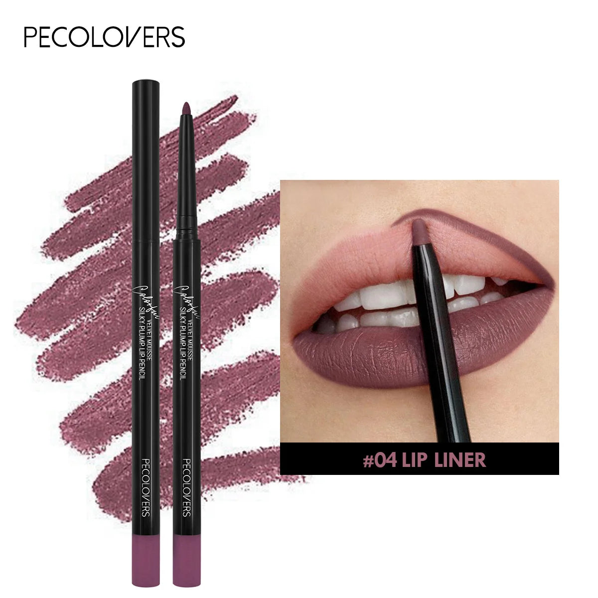 Waterproof Matte Lipliner Pencil 12 Colors Long Lasting