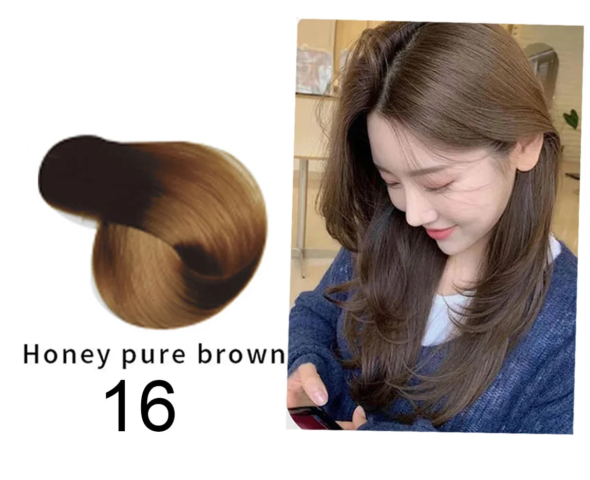 Mokeru Natural Brown Hair Color Shampoo – Long-Lasting Permanent Dye