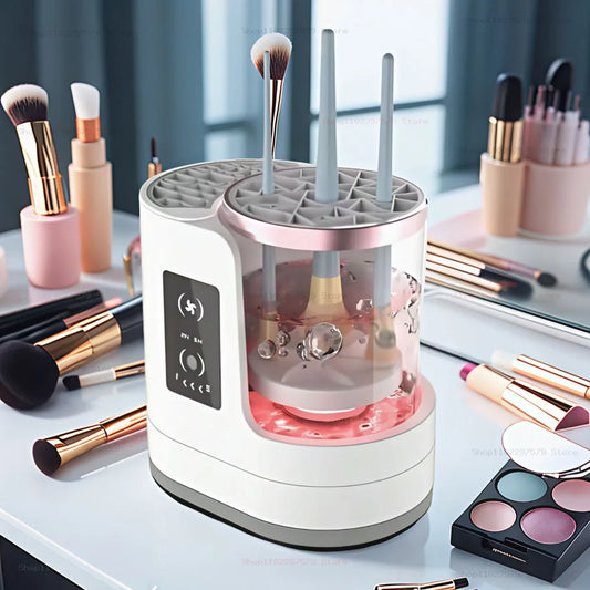 Electric Makeup Brush Cleaner – Automatic Wash & Dry