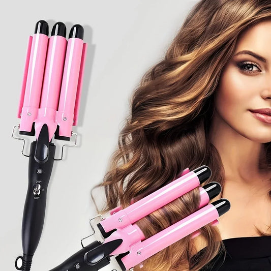 Professional triple curling iron