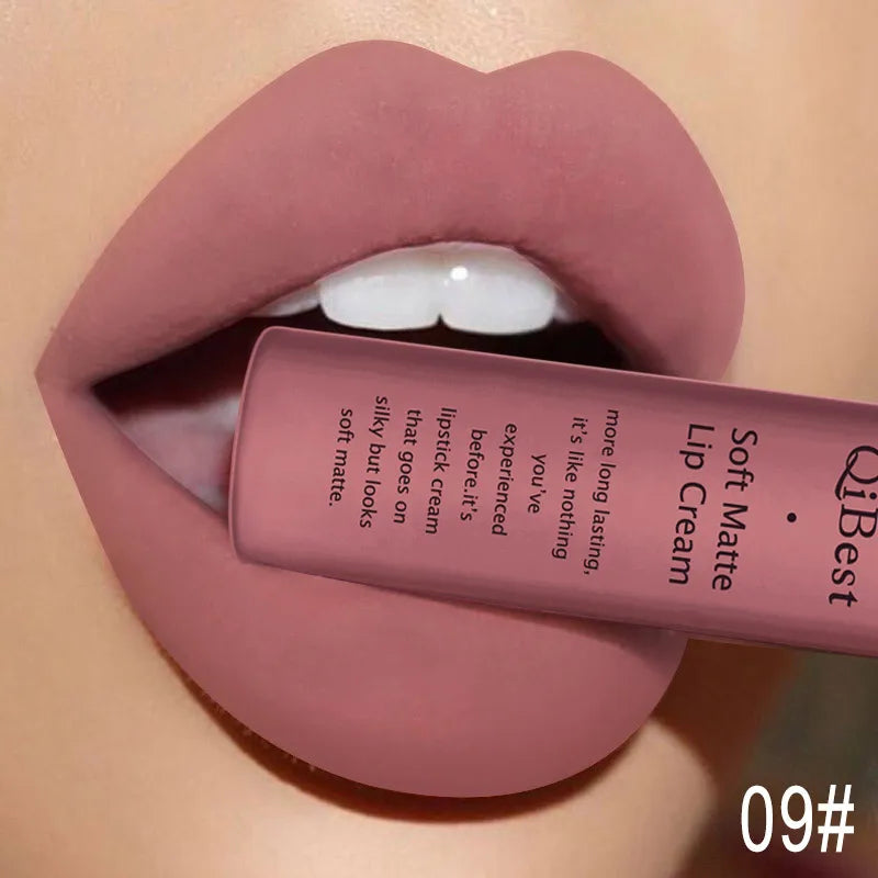 Hot Velvet Matte Nude Lip Gloss – Long-Lasting & Waterproof