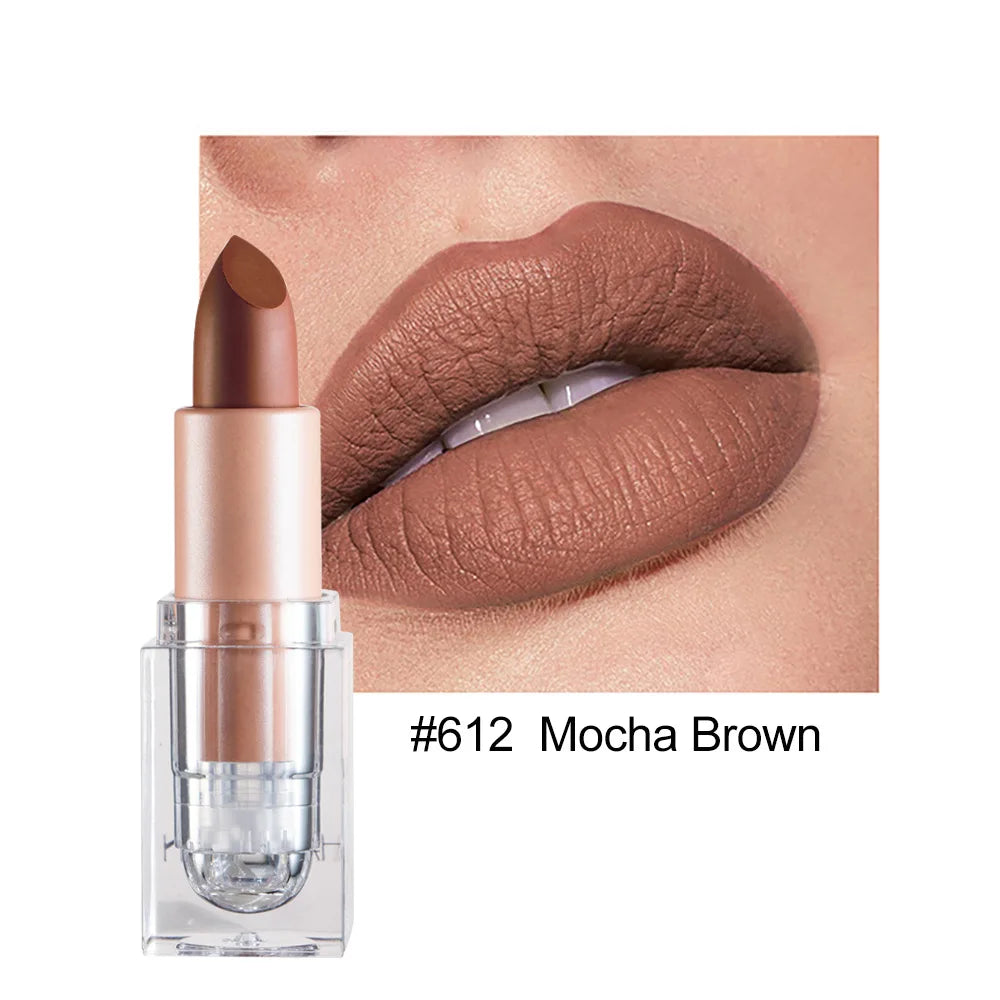 HANDAIYAN Matte Nude Lipstick – Velvet, Long-Lasting & Waterproof